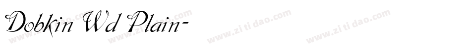 Dobkin Wd Plain字体转换